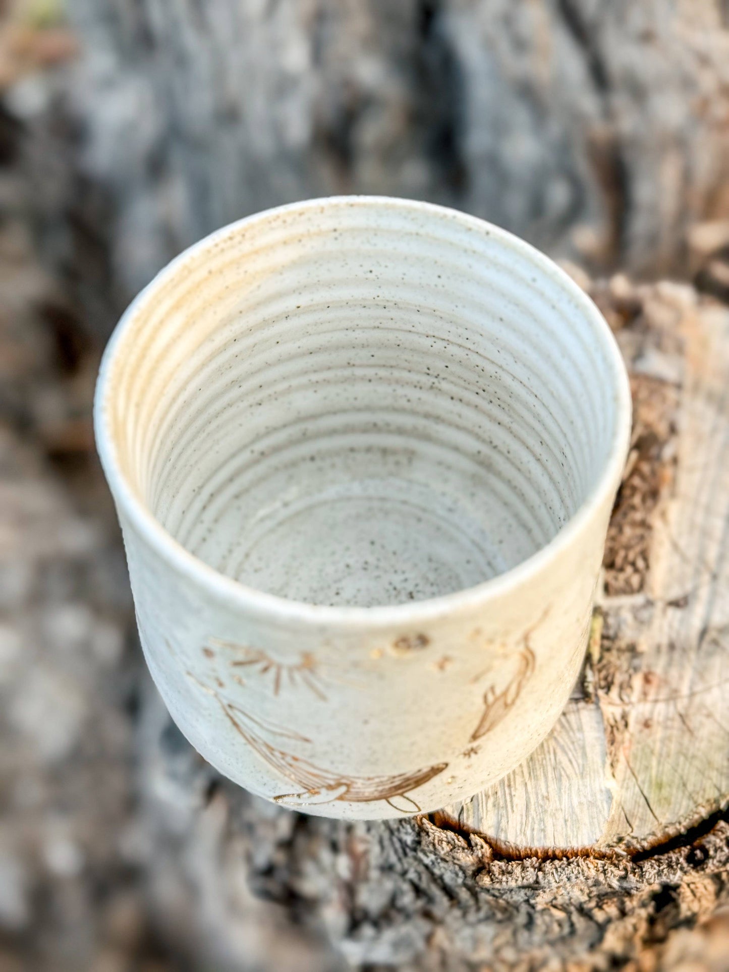 Whale's playful in Universe - Ceramic Mug